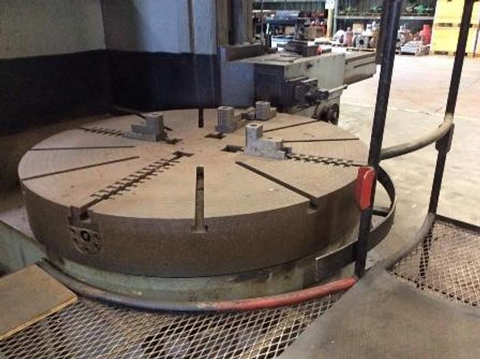 59" Summit, vertical boring mill, 59" 4-Jaw chuck, 70" Swing, 47" under rail, Ram, turret & side heads, 1976 - Image 2