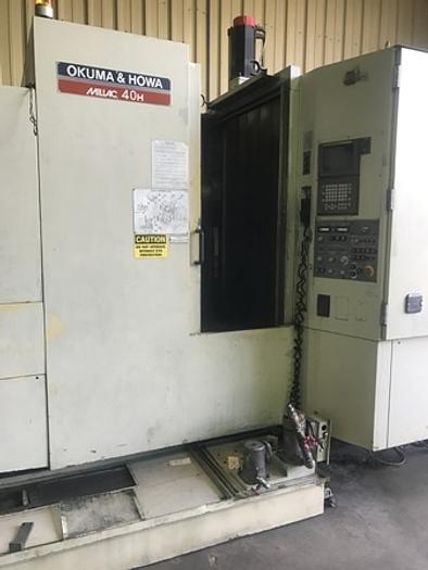 Okuma-Howa #Millac-40H, CNC horizontal machining center, 60 automatic tool changer, 22" X, 24" Y, 22" Z - Image 1