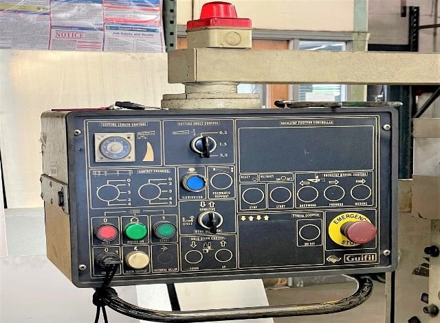 1/4" x 10' Guifil #GHE-630, hydraulic power squaring shear, front operated power back gauge, front supports - Image 3