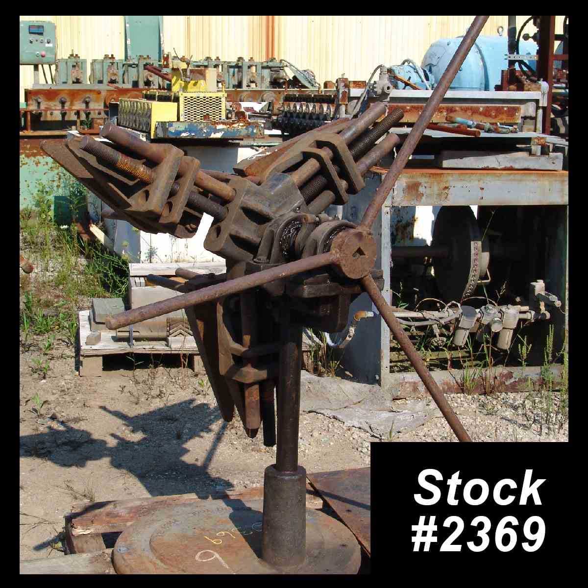 1000 lb. Durant Tool, non-mtrzd single decoiler, 10" width, 48" outside dimensions, 15'-20" ID, 3-arm manual - Image 1
