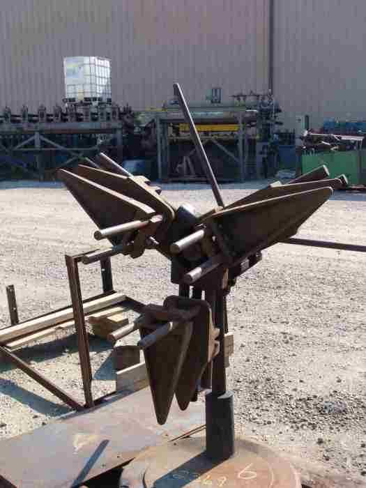 1000 lb. Durant Tool, non-mtrzd single decoiler, 10" width, 48" outside dimensions, 15'-20" ID, 3-arm manual - Image 2