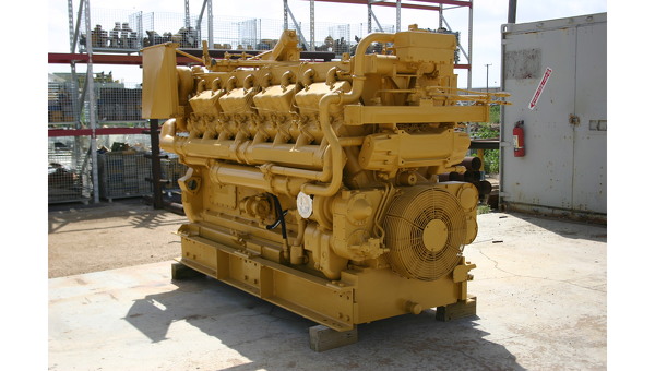 1260 HP Caterpillar #D399, diesel engine, 8950 hours, 1200 RPM, hydro-mechanical governor & actuator - Image 4