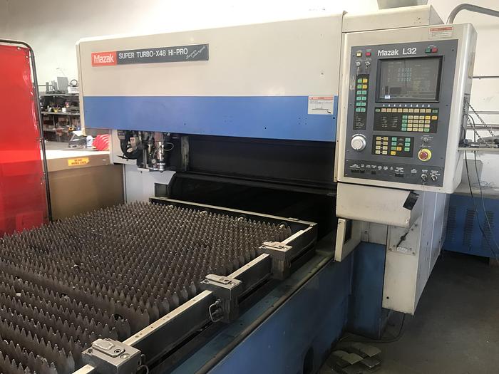 Mazak #Super-Turbo-X48-Hi-Pro, laser 1300 watt, 4' x 8' sheet, L-32, 1994 - Image 6