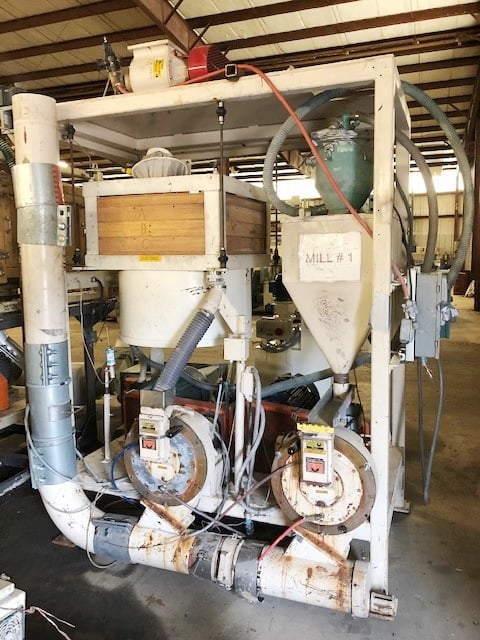 Wedco #SE12-TC, pulverizing system w/Conair blower, 25 HP, mounted in common frame - Image 1