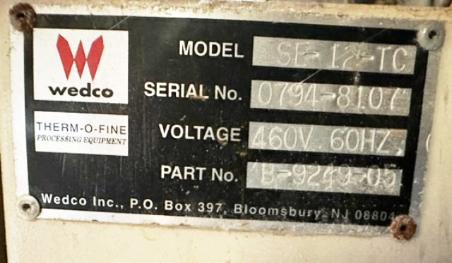 Wedco #SE12-TC, pulverizing system w/Conair blower, 25 HP, mounted in common frame - Image 4