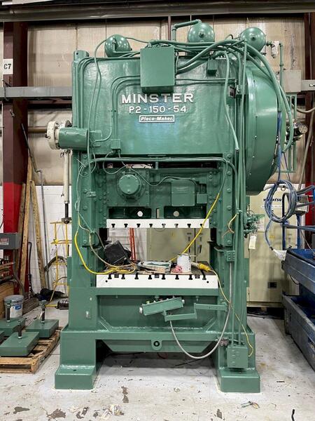 150 Ton, Minster #P2-150-54 PieceMaker, hi-speed press, 6" stroke, 23" Shut Height, 45-90 SPM, air clutch - Image 2