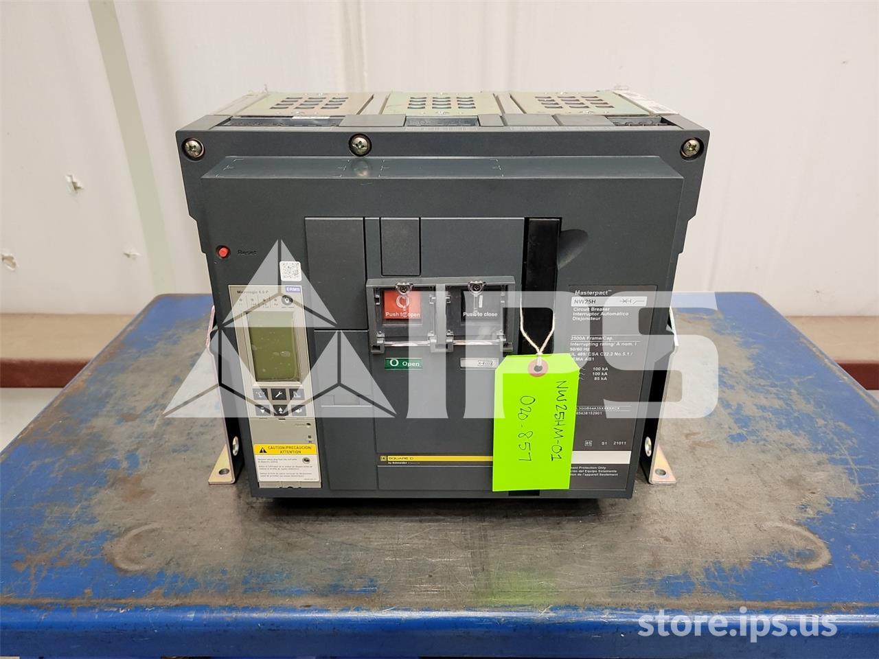 2500 Amps Square D Masterpact Nw25 H Mo/bi Wl3ggb64a3sxxxxxcx Micrologic 6.0p Lsig, 2500 Amps Ampacity - Image 1
