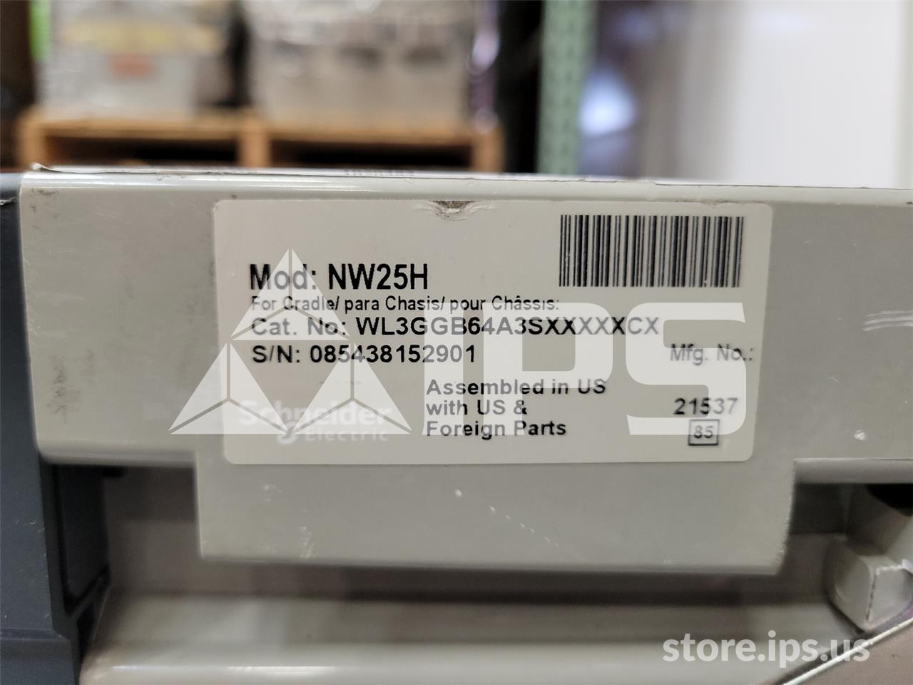 2500 Amps Square D Masterpact Nw25 H Mo/bi Wl3ggb64a3sxxxxxcx Micrologic 6.0p Lsig, 2500 Amps Ampacity - Image 5