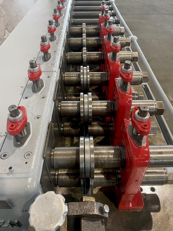 7/16 Stand, Tishken #16-HMW-1-3/4, rollformer, 1-3/4" arbor diameter, 12" roll width, 50 FPM, 15 HP, 1972 - Image 6