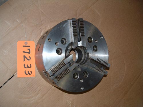 12" Cushman #10-590-12-A08C, 3-jaw power chuck, A-8 back - Image 1