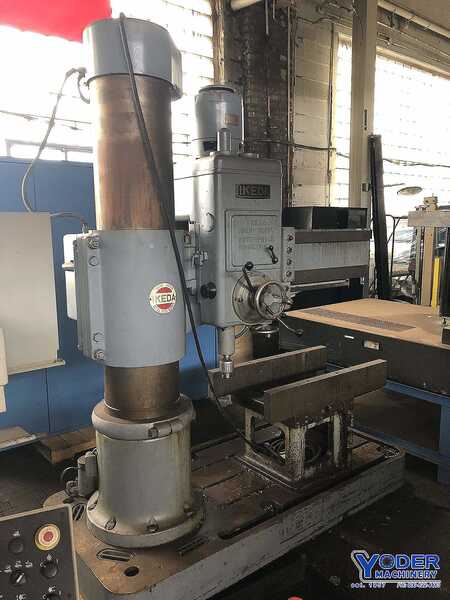 4' -13" Ikeda #RM-1300, radial drill, power clamping & elevation, #5MT, 5 HP, 1976, #70289 - Image 2
