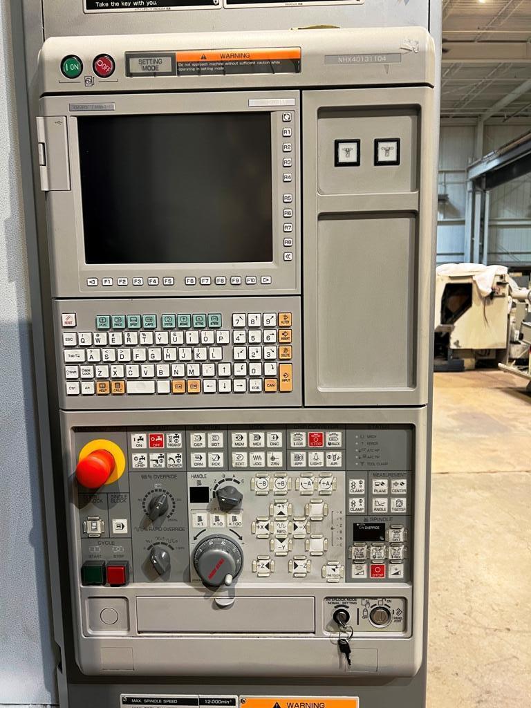 Mori Seiki #NHX-4000, horizontal machining center, 22" x, 22" y, 26" z, cAT 4012000 RPM, 60 automatic tool - Image 6