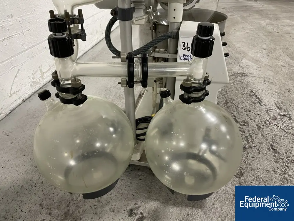 Buchi RotaVapor #R-153 evaporator, 20 L & 10 L flask, coil evaporator condenser, glass construction - Image 7