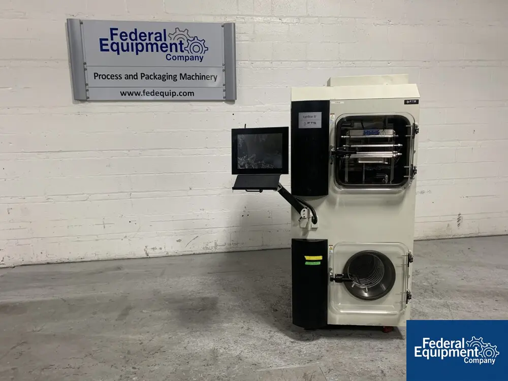 11" x 20" FTS #LYO4S1B06P0, freeze dryer, Type Lyostar II, 6.1 squaring ft., rated -70 to +60 c, R404a - Image 1