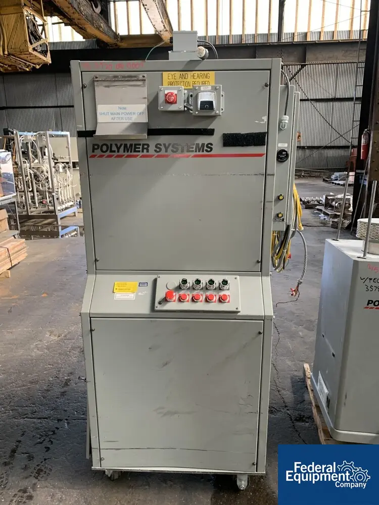 8" x 5" Hosokawa #20/12RO SIL Tandem, Polymer Systems Rotoplex granulator, twin mounted 20/12 RO units, 5 hp - Image 4