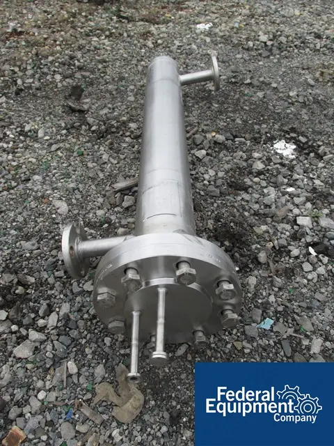 5 sq.ft., 150 psi shell, 150 psi tubes, Allegheny Bradford, heat exchanger, all Stainless Steel, U tube - Image 2