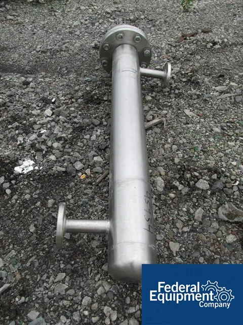 5 sq.ft., 150 psi shell, 150 psi tubes, Allegheny Bradford, heat exchanger, all Stainless Steel, U tube - Image 3