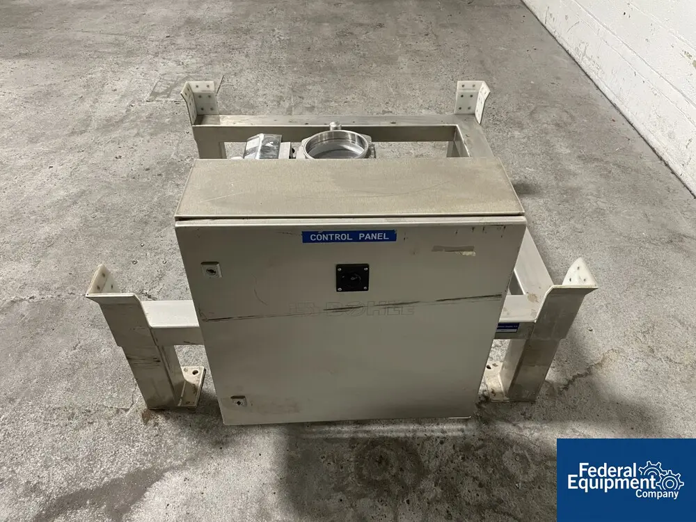 Bohle, bin stand, type BCK200, 48" x 48" footprint bins, Stainless Steel, 8" pneumatic butterfly valve, 120 - Image 3