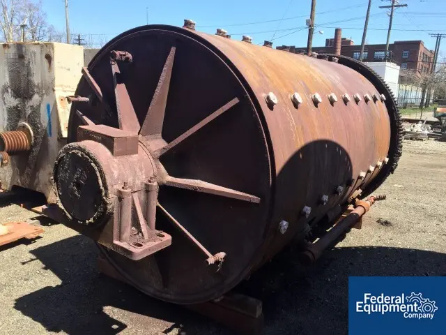 6' x 8' Paul O. Abbe, ball mill, jacketed, gear & pinion driven, 100 motor drive, on stands - Image 4