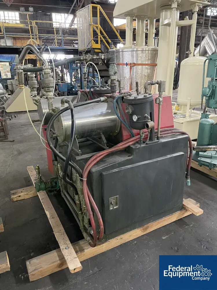 Premier #HM-15II, dual chamber medial mill, dual 15 liter jacketed chambers, mechanical seals w/seal pots - Image 4