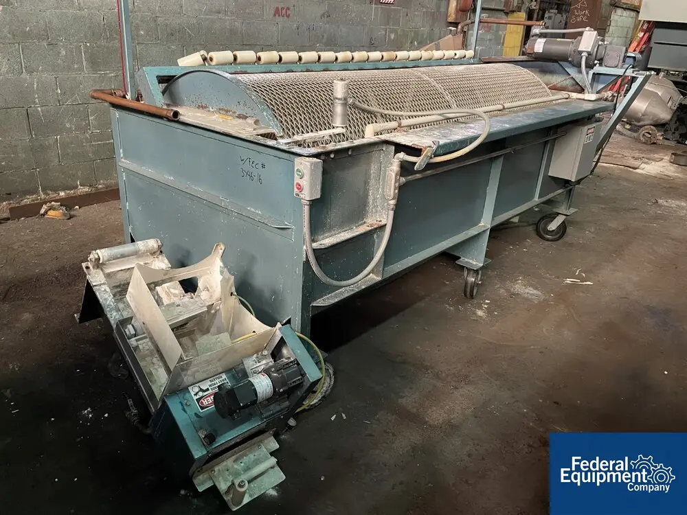 DABsco Equipment Inc #604, rotary drum rubber strip cooler, 0.5 HP DC motor drive, 2004 - Image 1