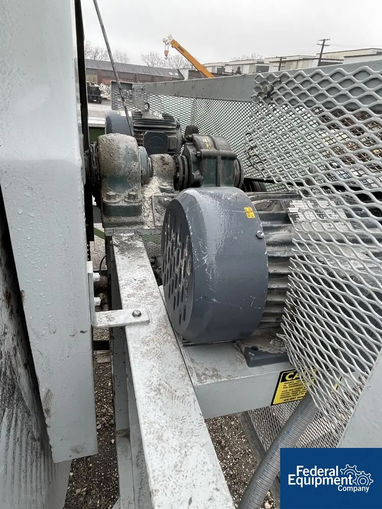 100 cu.ft. Burton #EC30-30, mixer, Carbon Steel, approx. 72" diameter x 60" long drum, on stand w/ 5 HP drum - Image 7
