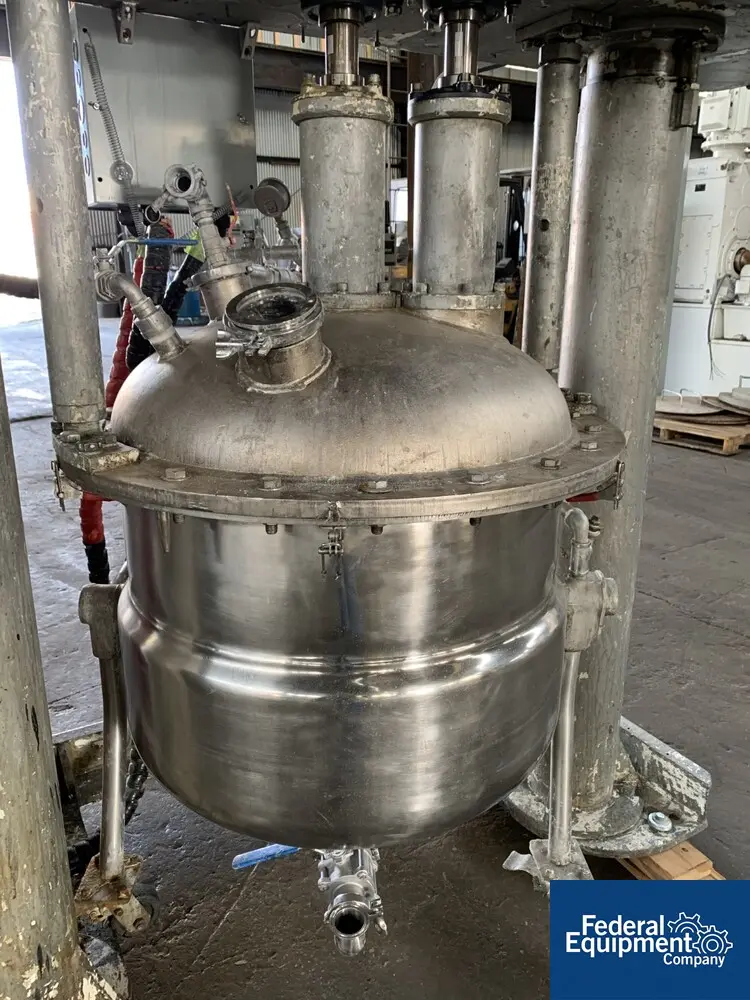 Twin motion vacuum mixer, 30" x 28", 10/7.5 hp, on board 3 HP vacuum pump, floor mounted - Image 5