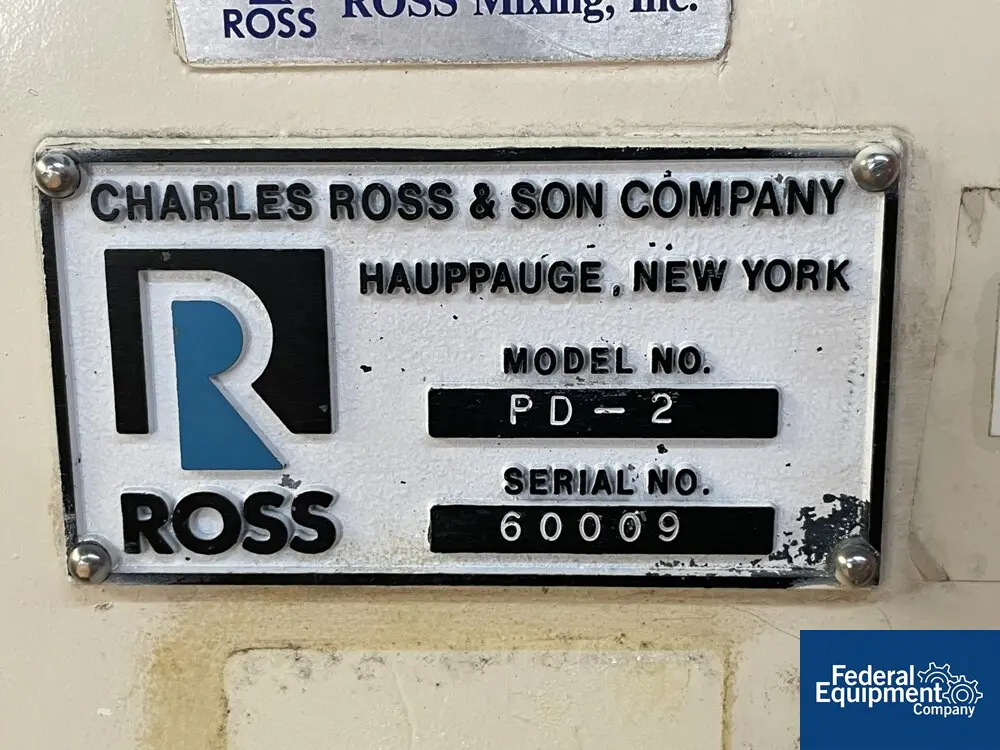 2 gallon Ross #PD2, Stainless Steel, disperser 2 hp, 230/460 V, planetary blade 1 hp, jacketed mixing can - Image 2