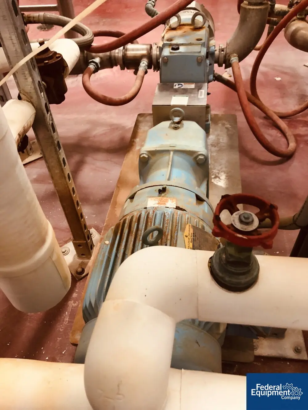 90 GPM, Waukesha #060-U2, Rotary Lobe Pump, Stainless Steel, 2.5" inlet/outlet, 7.5 hp, 230/460 volt, 2014 - Image 4