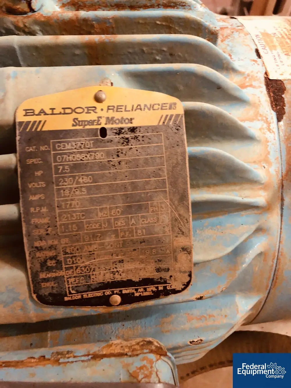 90 GPM, Waukesha #060-U2, Rotary Lobe Pump, Stainless Steel, 2.5" inlet/outlet, 7.5 hp, 230/460 volt, 2014 - Image 5