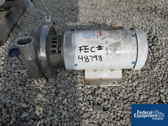 Waukesha Cherry-Burrell #2065, centrifugal pump, Stainless Steel, 2.5" x 2", 3 hp, 208-230/460 volt motor - Image 1