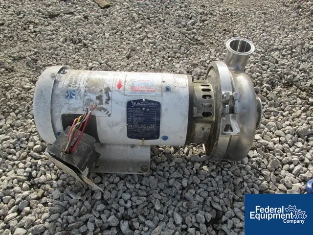 Waukesha Cherry-Burrell #2065, centrifugal pump, Stainless Steel, 2.5" x 2", 3 hp, 208-230/460 volt motor - Image 3