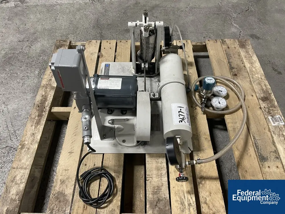Parr #3911EGX, Hydrogenation Apparatus, 3" x 6", 1/6 HP explosion proof Motor, 4 liter gas canister, 115 volts - Image 3