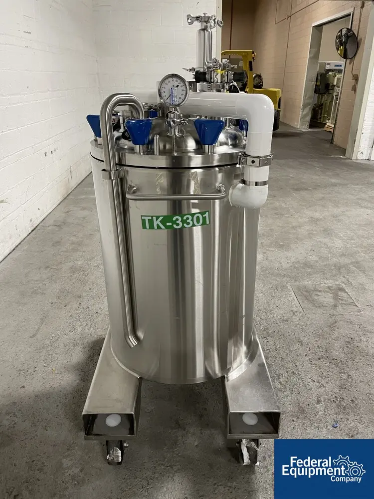 50/65 psi, ITT, Integrated Biosystems Cryovessel, 125 liter, 316L Stainless Steel, 20" x 30", 50/65# psi at - Image 6