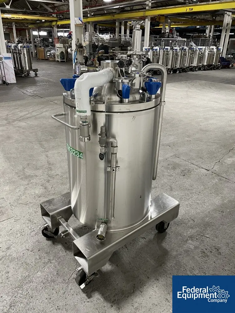 50/65 psi, Precision, Integrated Biosystems Cryovessel, 125 liter, 316L Stainless Steel, 20" x 30", 50/65# - Image 5