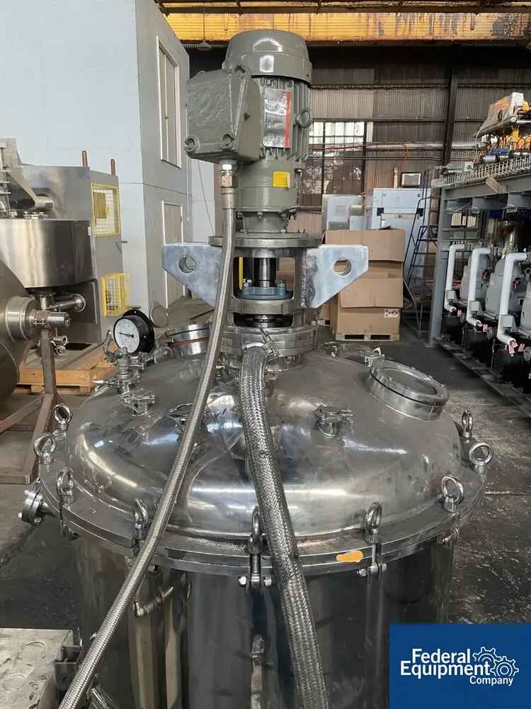 180 gallon Inoue Mix Tank, Stainless Steel, 40" x 31", 3 hp, 220 volt - Image 6