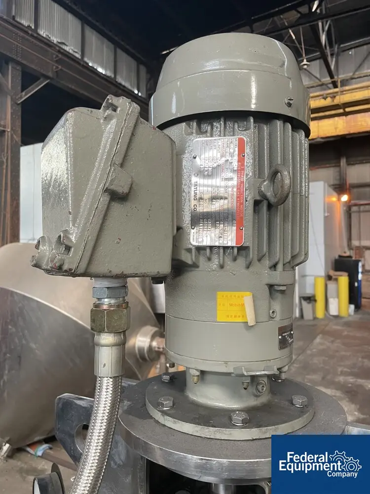 180 gallon Inoue Mix Tank, Stainless Steel, 40" x 31", 3 hp, 220 volt - Image 7