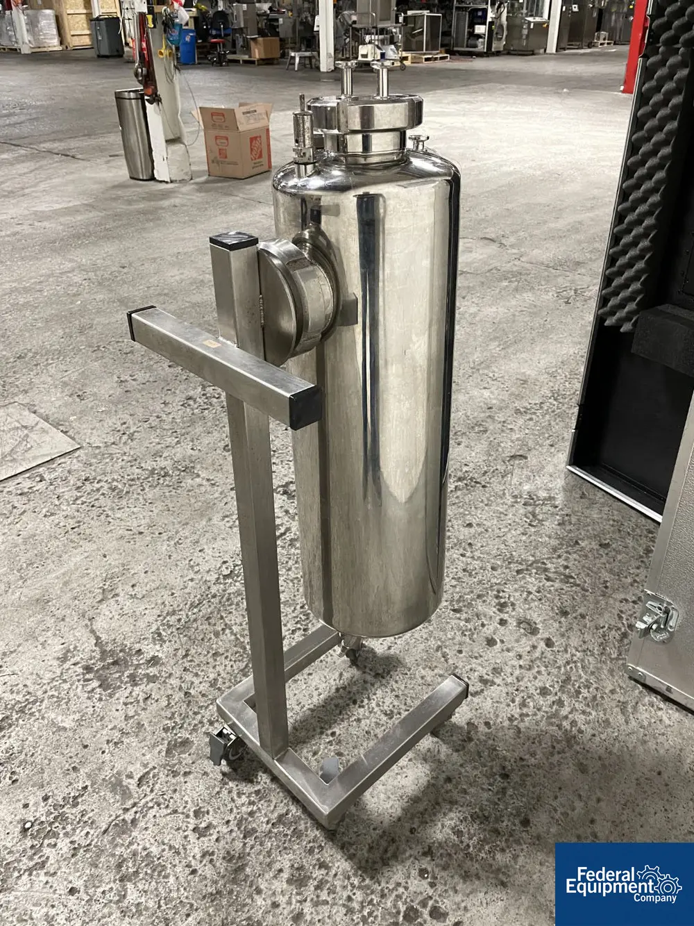 6.8 gallon Minntech Vessel, Stainless Steel, 26 liter, 8" x 23", 14 psi @ 248°F, 2004 - Image 8