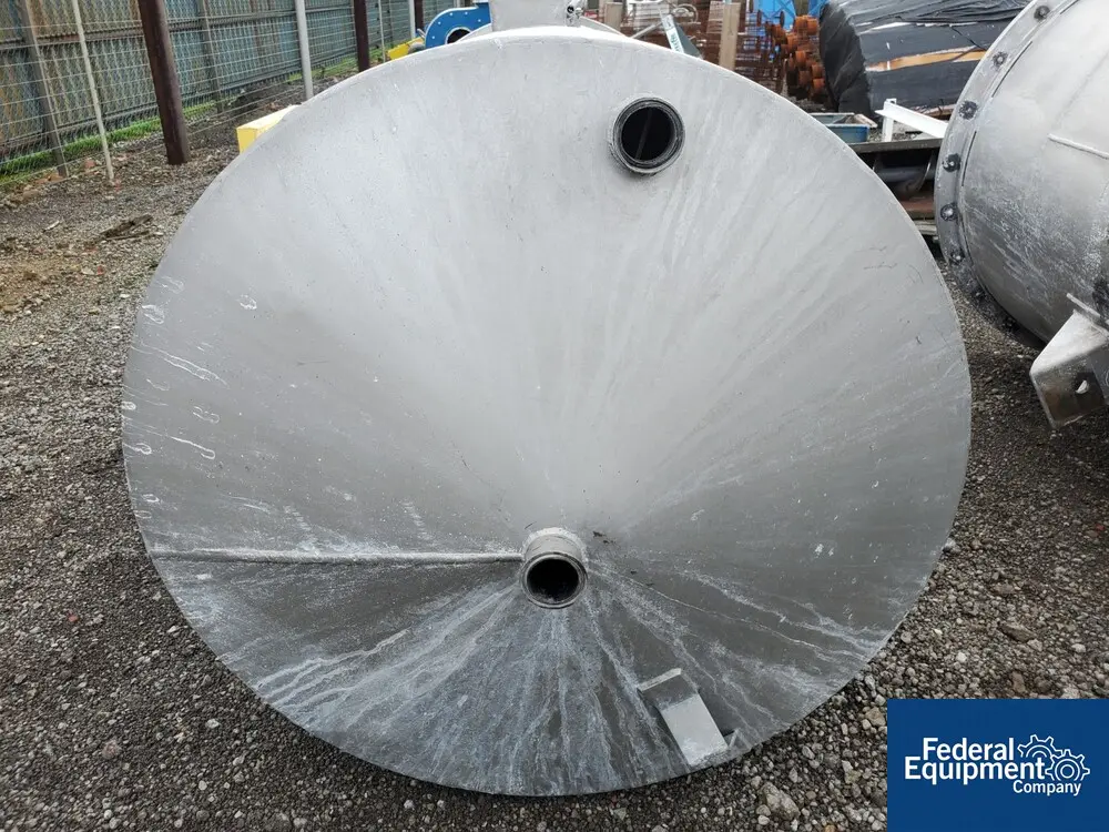 370 gallon Wolfe Mechanical, mixing tank, 304 Stainless Steel, 36" x 84", 3 hp, 230/460 volt, 4 baffles, 1998 - Image 7