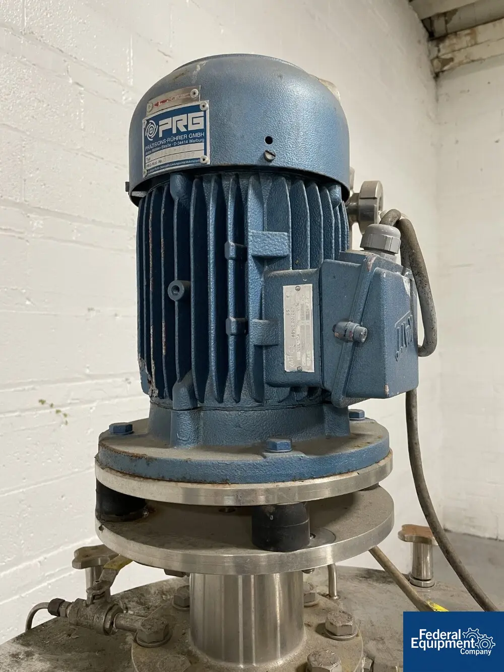 52 gallon Packo Mix Tank, Stainless Steel, 24" x 32", 6 psi at 212F, 55 kw agitator (no shaft), 230/400 volt - Image 8