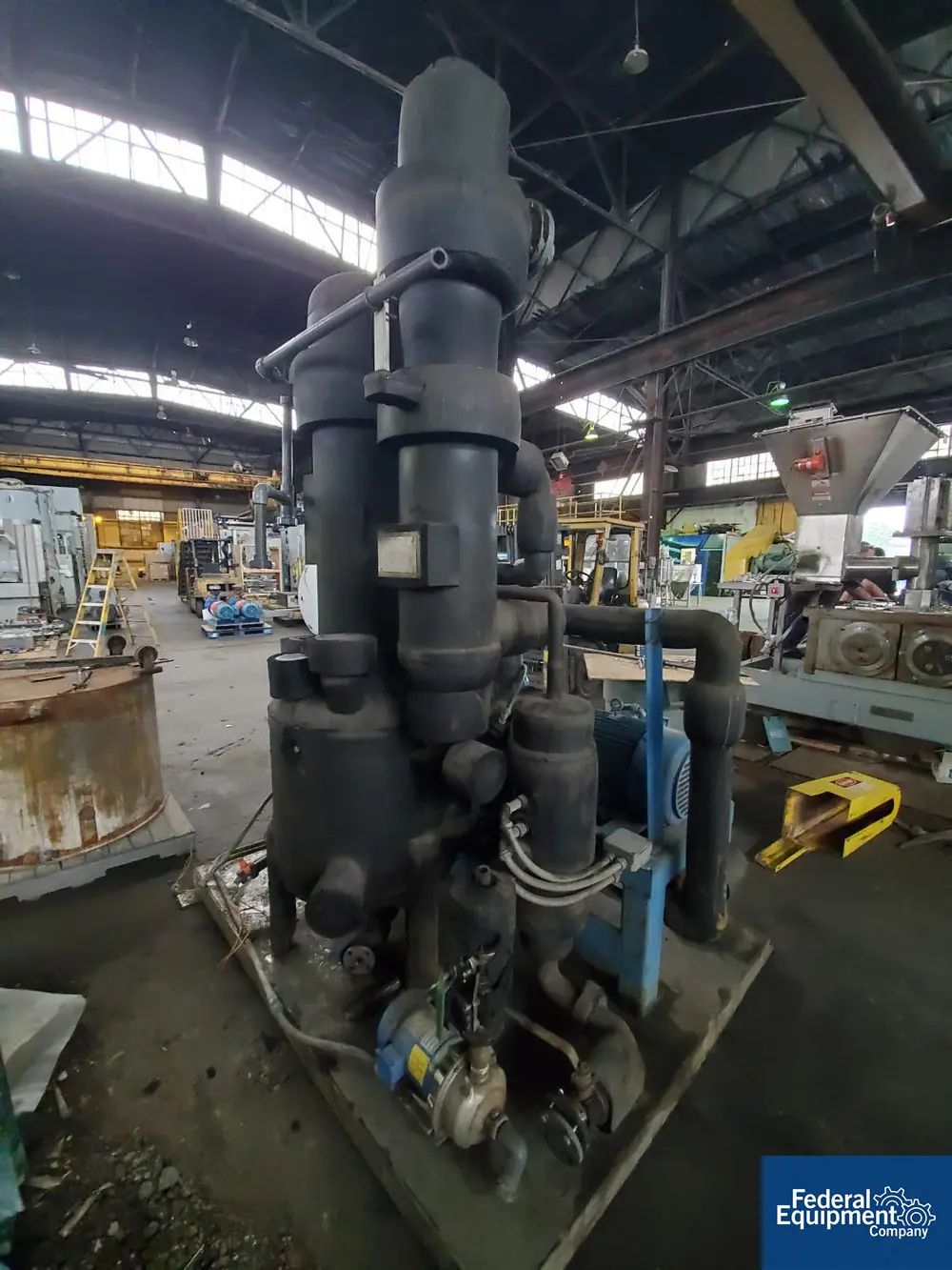 170 CFM, Rosenmund #2510, APOVAC vacuum solvent recovery system, Stainless Steel, 20 hp, 230/460 volt xp motor - Image 6
