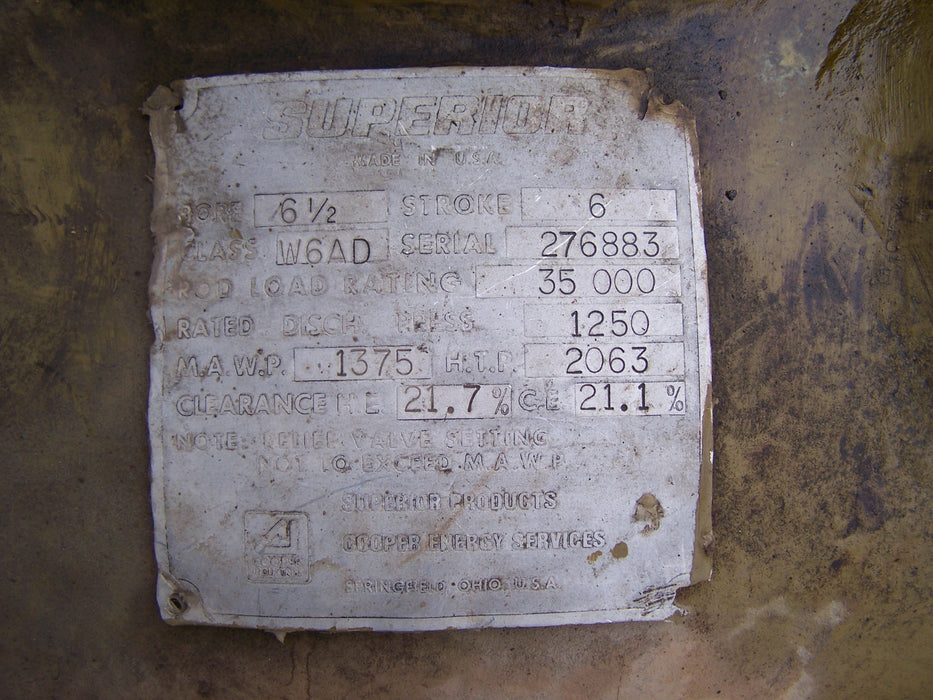 6.5" Bore, Superior, Compressor Cylinder - Image 2