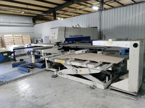 25 Ton, Trumpf #TC-500, Sheetmaster Turret Punch, 50" x 100", Bosch Trumagraph CC 220 S controller, 1998 - Image 2