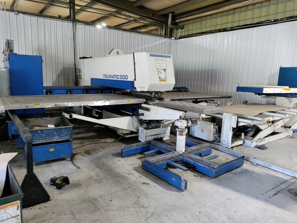 25 Ton, Trumpf #TC-500, Sheetmaster Turret Punch, 50" x 100", Bosch Trumagraph CC 220 S controller, 1998 - Image 3