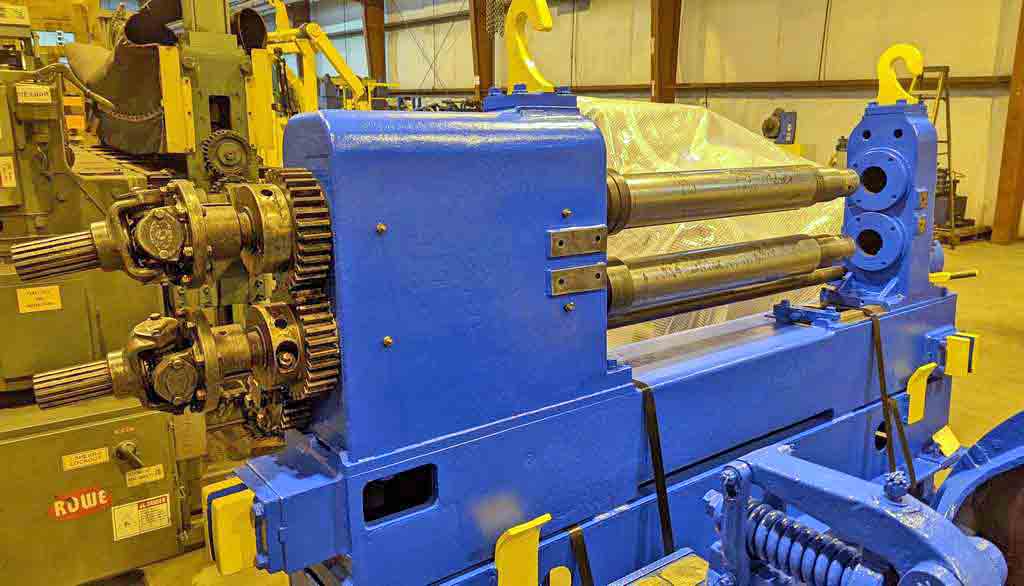 32" x 5" Stamco, slitting line, 10000 lb., 70" OD, 16"-20" ID, 4 seg mandrel - Image 3