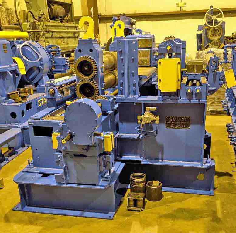 32" x 5" Stamco, slitting line, 10000 lb., 70" OD, 16"-20" ID, 4 seg mandrel - Image 5