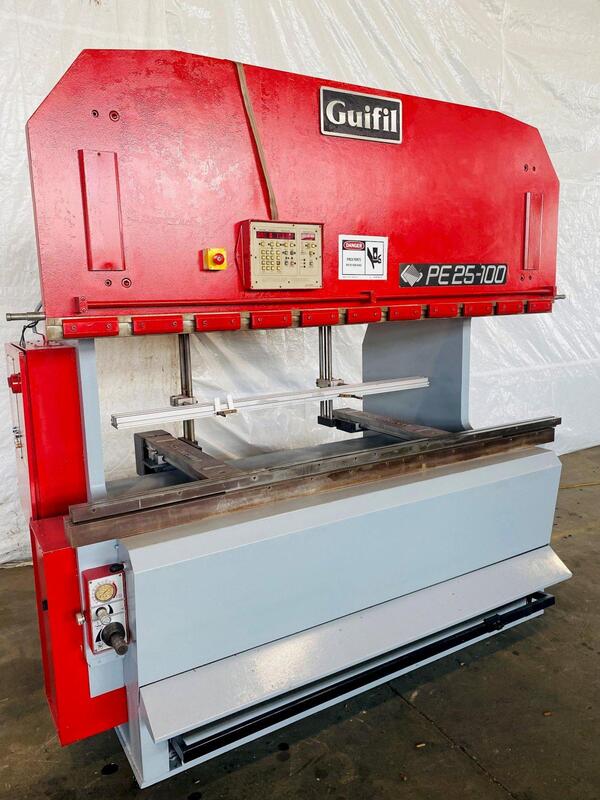 110 Ton, Guifil #PE25-100, hydraulic press brake, up-acting, 8' overall, 80" between housing, 18" stroke, 1990 - Image 2