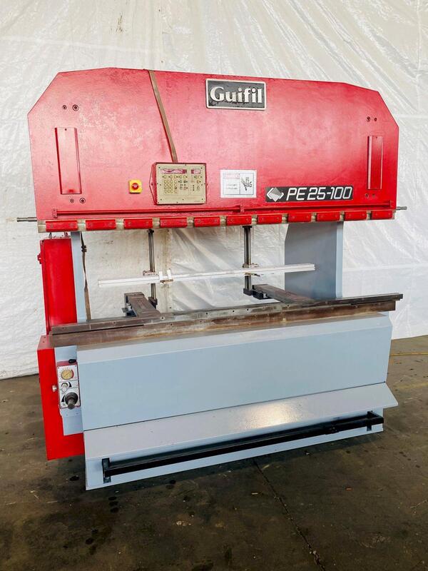 110 Ton, Guifil #PE25-100, hydraulic press brake, up-acting, 8' overall, 80" between housing, 18" stroke, 1990 - Image 3