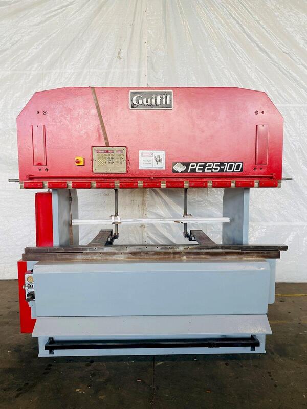 110 Ton, Guifil #PE25-100, hydraulic press brake, up-acting, 8' overall, 80" between housing, 18" stroke, 1990 - Image 5
