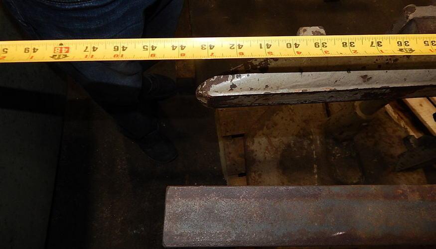 350 lb. Tishken #LR6, manual uncoiler, 6" width, 48" outside dimensions, 12"-20" ID - Image 6